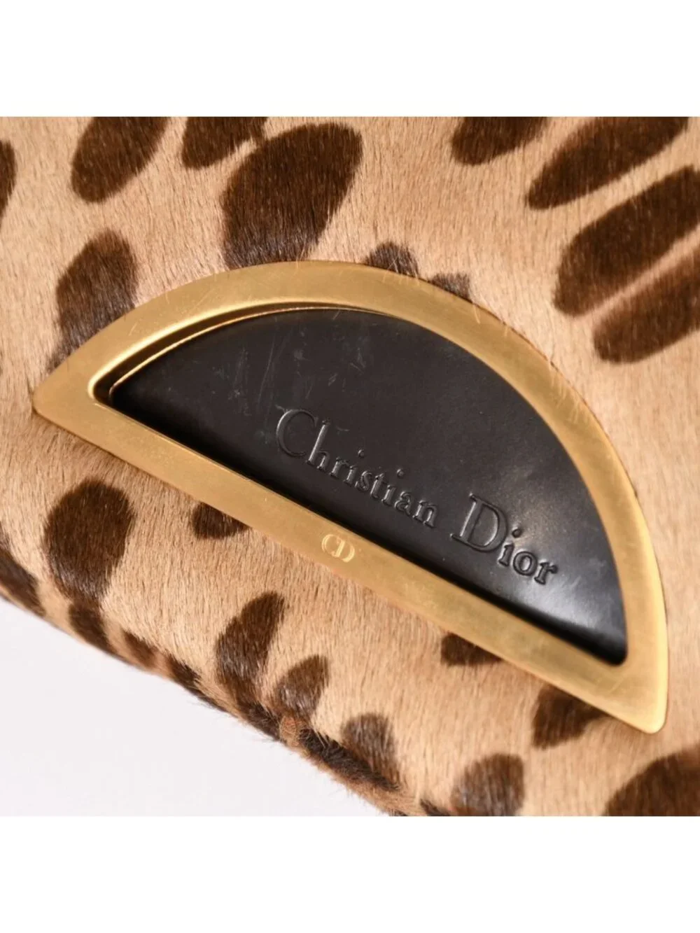 Dior Calf Hair Bag Malice Pearl Leopard Galliano